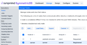 Replication console for mobile devices