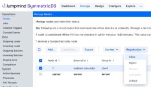 Allow replication for mobile devices